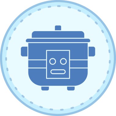 Gaz sobası simgesinin vektör illüstrasyonu