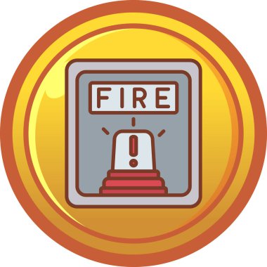 modaya uygun şekilde izole edilmiş arkaplanda ateş alevi simgesi