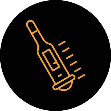 termometre simgesi, vektör illüstrasyonu basit tasarım