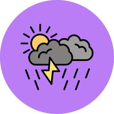 Bulut. Web simgesi basit illüstrasyon