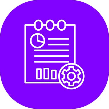 Belge simgesinin vektör illüstrasyonu