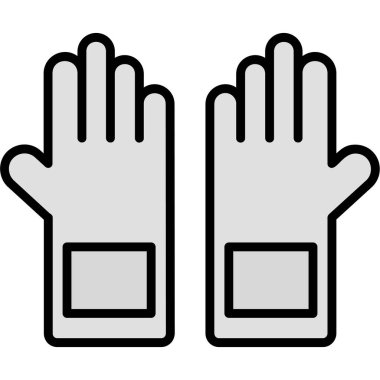 Eldiven. Web simgesi basit illüstrasyon