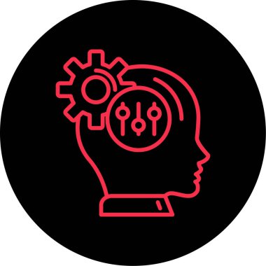 fikir simgesi, vektör illüstrasyonu