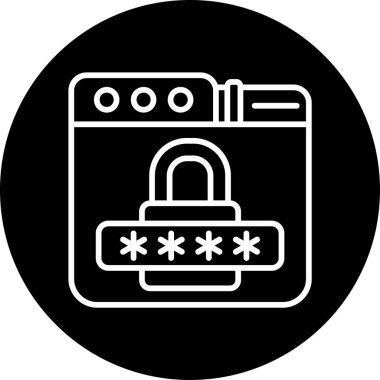 Giriş parola simgesine ana hat biçiminde eriş