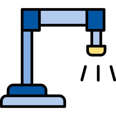 inşaat vinç simgesi, vektör illüstrasyon