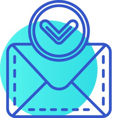 e-posta mektup vektör illüstrasyonu