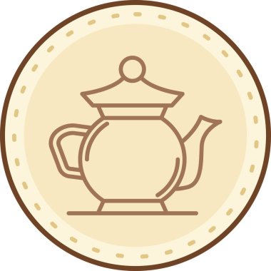 Bardak. Web simgesi basit illüstrasyon