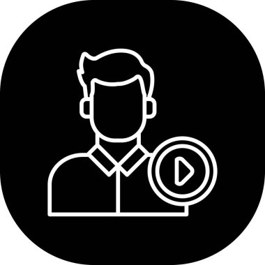 Vektör Avatar Simgesi illüstrasyonu