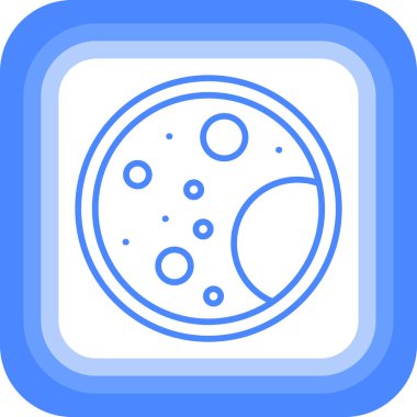 Uydunun mavi simgesinin vektör çizimi