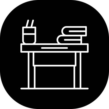 Yiyecek ve içecek ikonunun vektör illüstrasyonu