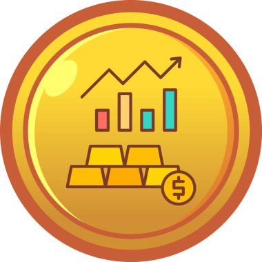Bozuk para simgesi ve izometrik biçimli grafik