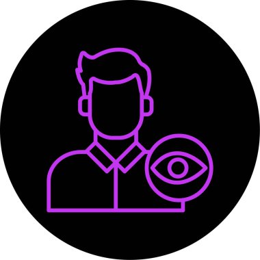 Büyüteci olan bir adamın vektör çizimi