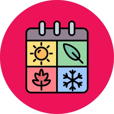 Takvim. Web simgesi basit illüstrasyon