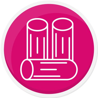 Haplar. Web simgesi basit illüstrasyon