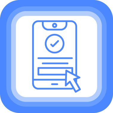 Simge, vektör illüstrasyonunu kontrol et