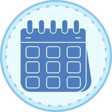 Takvim. Web simgesi basit illüstrasyon