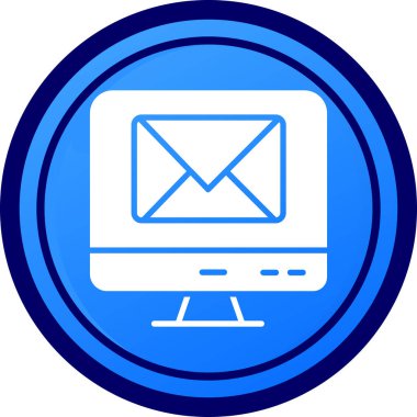 e- posta web simgesi, basit vektör illüstrasyonu