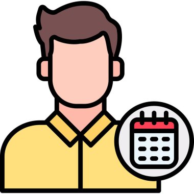 Takvim simgesi modern vektör illüstrasyonu