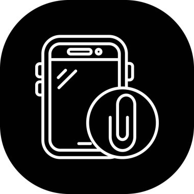 Cep telefonu simgesinin vektör illüstrasyonu