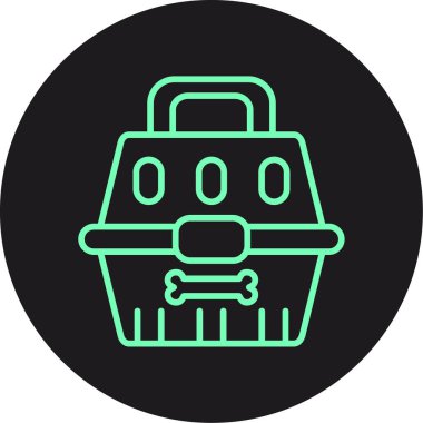 Bir kova simgesinin vektör çizimi, bir kova