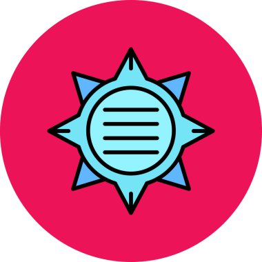 vektör pusula resimlemesi