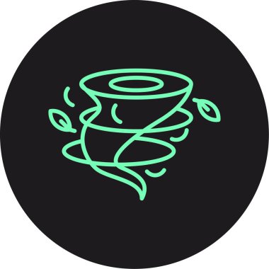 Yeşil ve kırmızı çay fincanının vektör çizimi