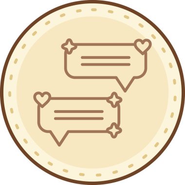 Kalp ikonu vektör illüstrasyonu