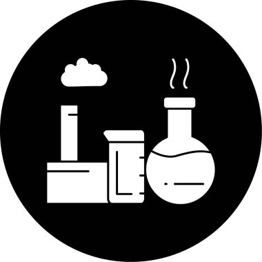 Bir kimya simgesinin vektör illüstrasyonu