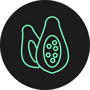 Vektör yiyecek ve sağlık simgesi