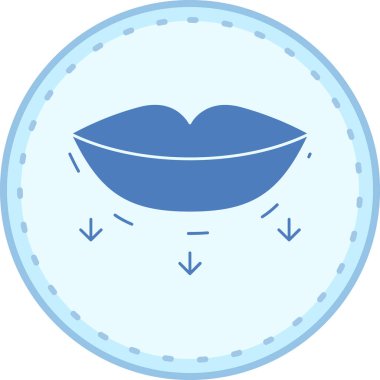 Mavi ve sarı yuvarlak çerçevenin vektör çizimi