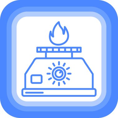 Ateş simgesinin vektör illüstrasyonu