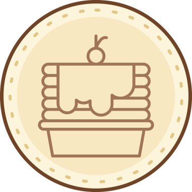 yiyecek ikonu vektör illüstrasyonu