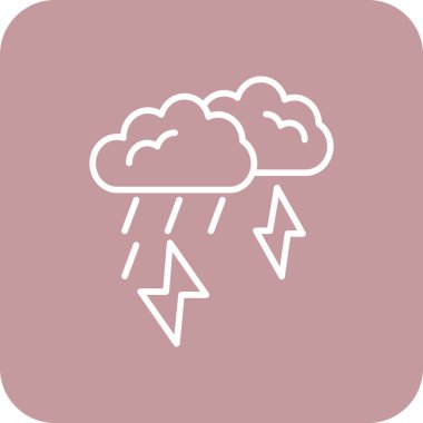 Yağmurun vektör simgesi çizimi