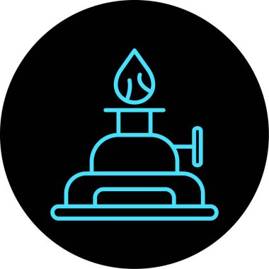 Benzersiz Yağ Varili Vektör Kabartma Simgesi