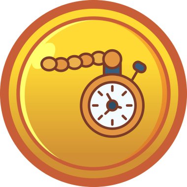 Kronometre simgesi. Web için zamanlayıcı vektör simgelerinin basit çizimi