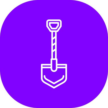 Kürek modern simgesinin vektör illüstrasyonu