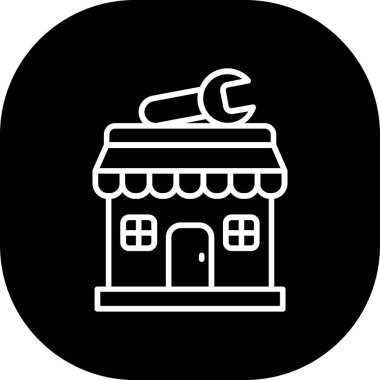 Ev. Web simgesi basit illüstrasyon