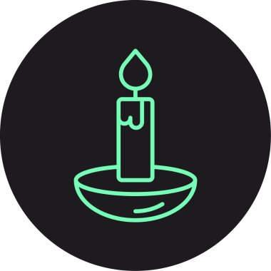 Mum simgesi vektör illüstrasyonu