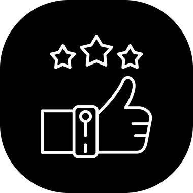 Bir yıldız simgesinin vektör illüstrasyonu