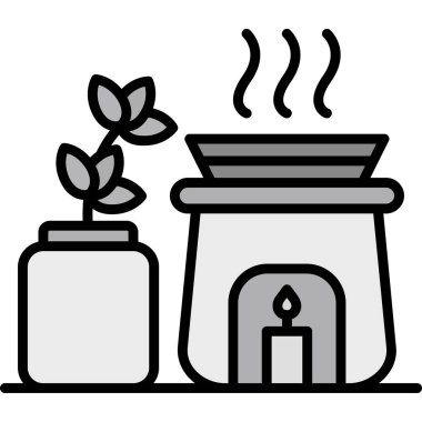 Bitki. Web simgesi basit tasarım