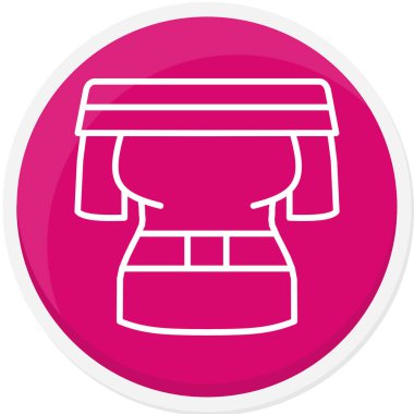 güzellik ve makyaj renkli vektör simgesi.