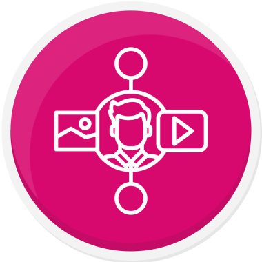 Seo simgesinin vektör illüstrasyonu