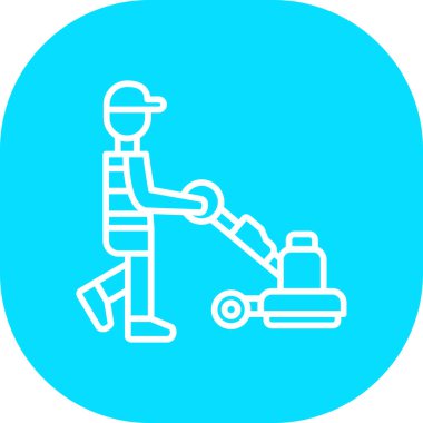 Elektrik süpürgesi ikon vektör illüstrasyonu