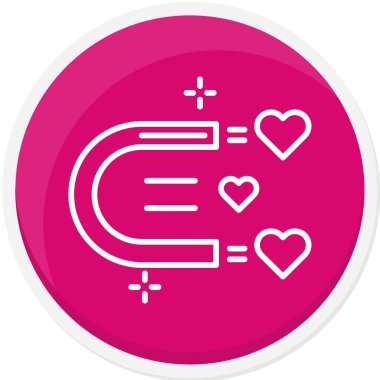 Bir kalp simgesinin vektör illüstrasyonu