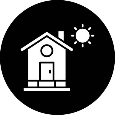 Ev simgesinin vektör illüstrasyonu