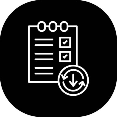 belge simgesi, vektör çizimi