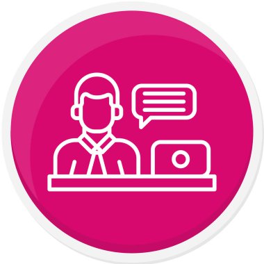 Bilgisayar. Web simgesi basit illüstrasyon