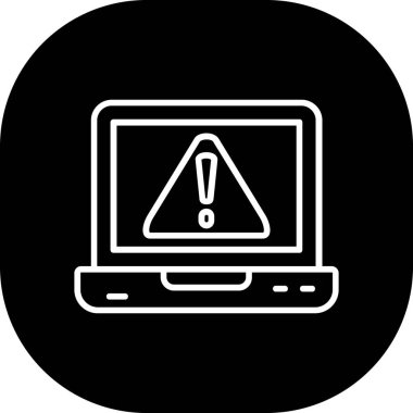 Dizüstü bilgisayar simgesi vektör çizimi