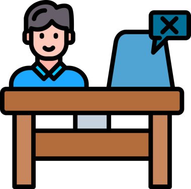 masa simgesi, basit vektör illüstrasyonu