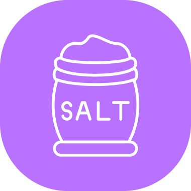 Tuz. Web simgesi basit illüstrasyon